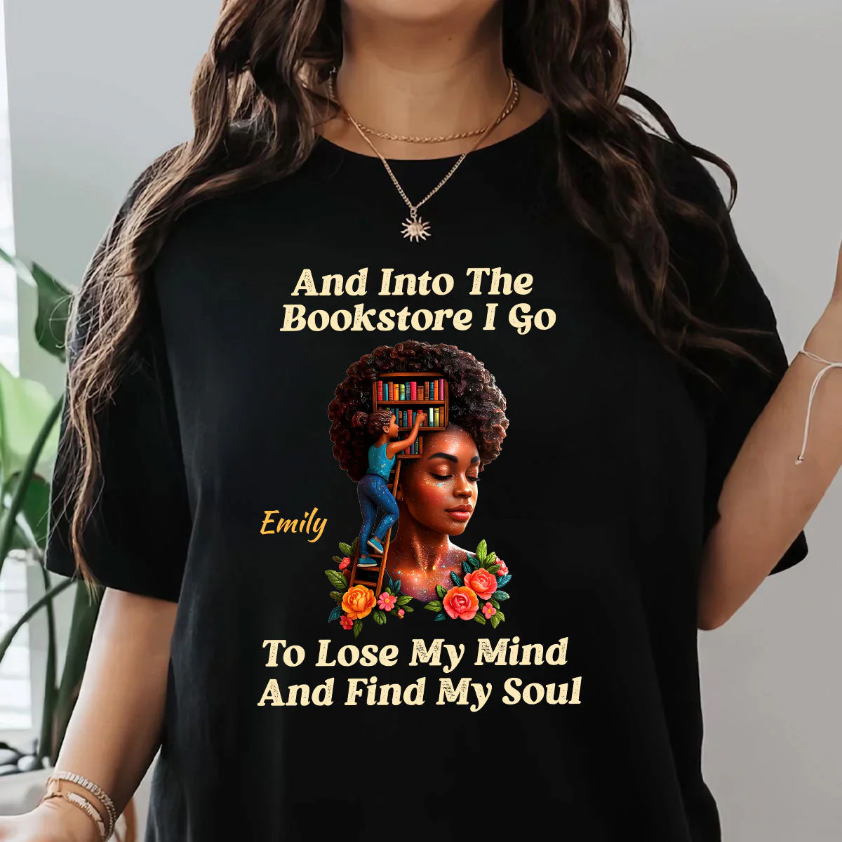 And Into The Bookstore I Go To Lose My Mind - Personalized T-shirt - Gift For Book Lover, Reader, Her HH01 - Image 2