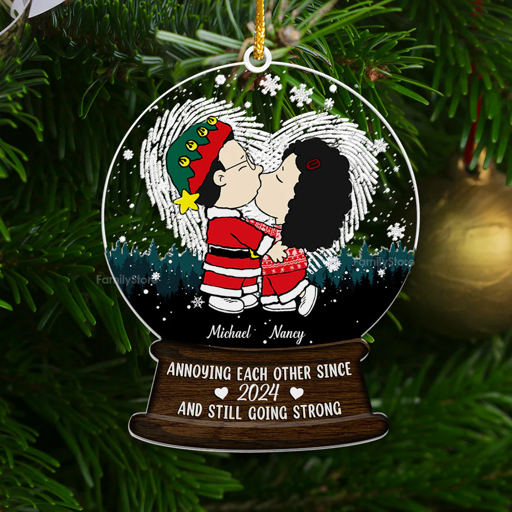 Annoying Each Other Since - Personalized Acrylic Ornament - Gift For Couple, Anniversary - CL45 NA94 - Image 2
