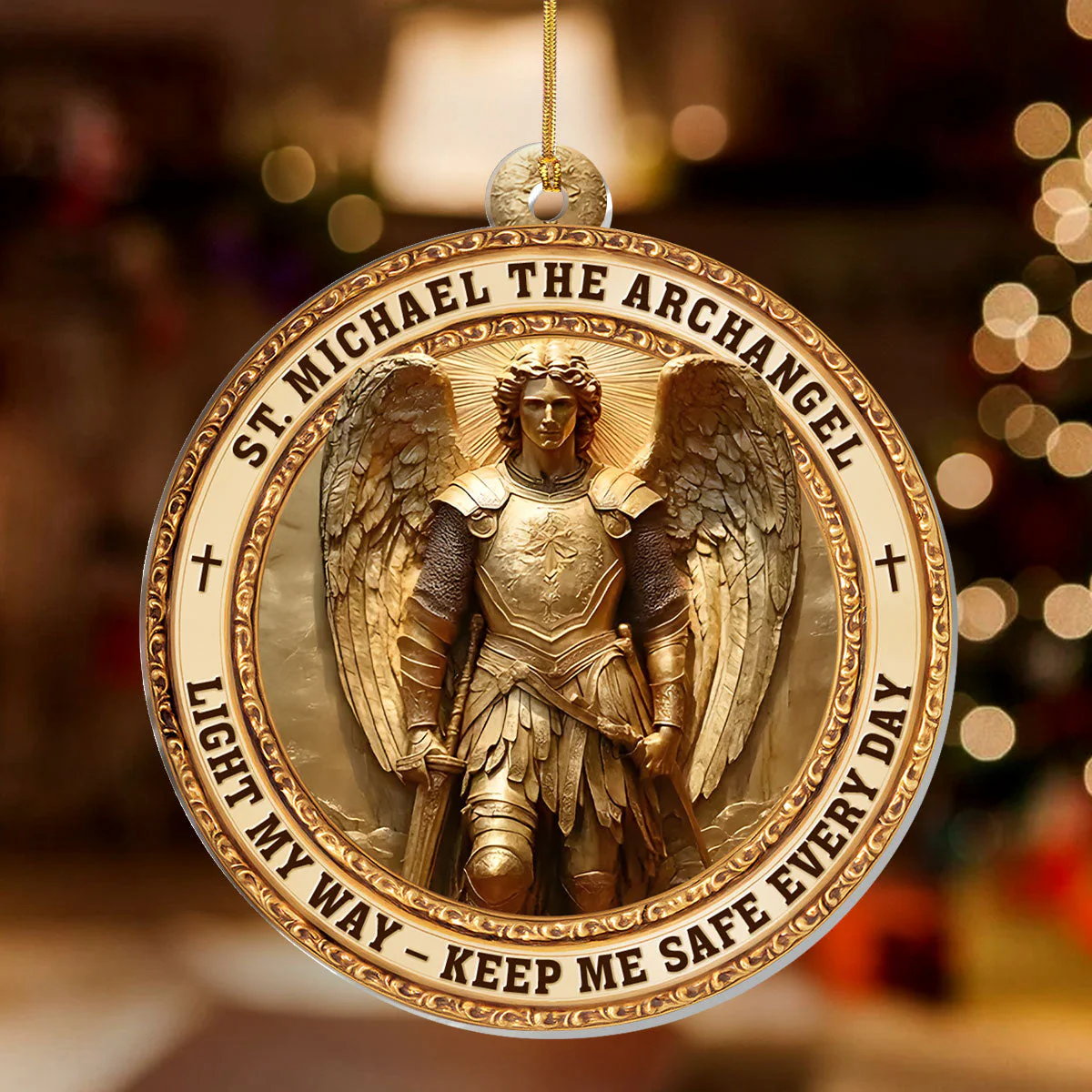 Archangel Michael Heaven’s Guardian - Acrylic Ornament TD118 - Image 2