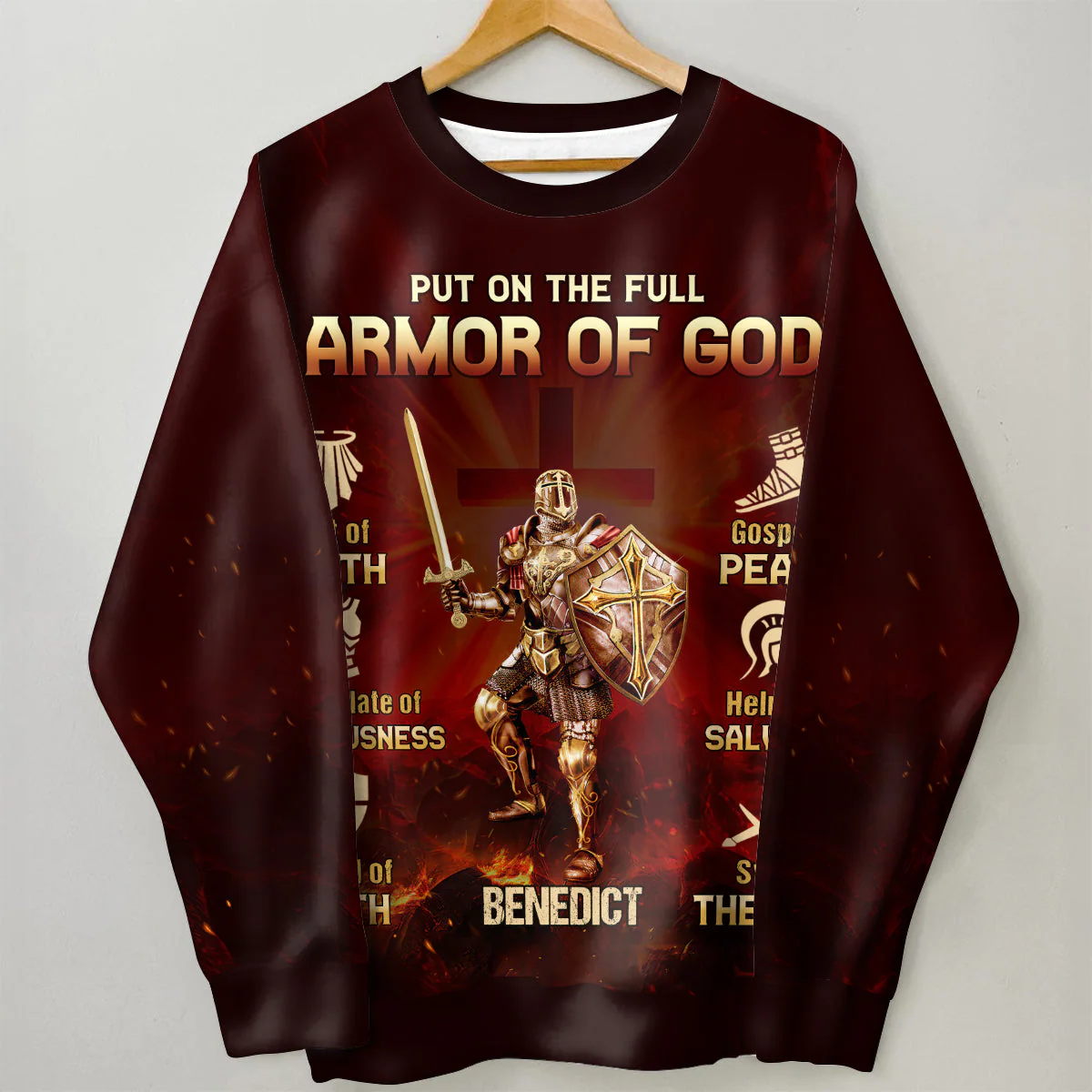 Armor Of God - Personalized AOP Sweatshirt TD118 - Image 3