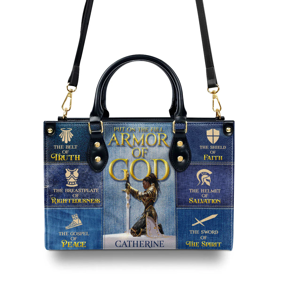 Armor Of God - Personalized Christian Leather Purse - Religious Gift For Women HD95 - Image 4