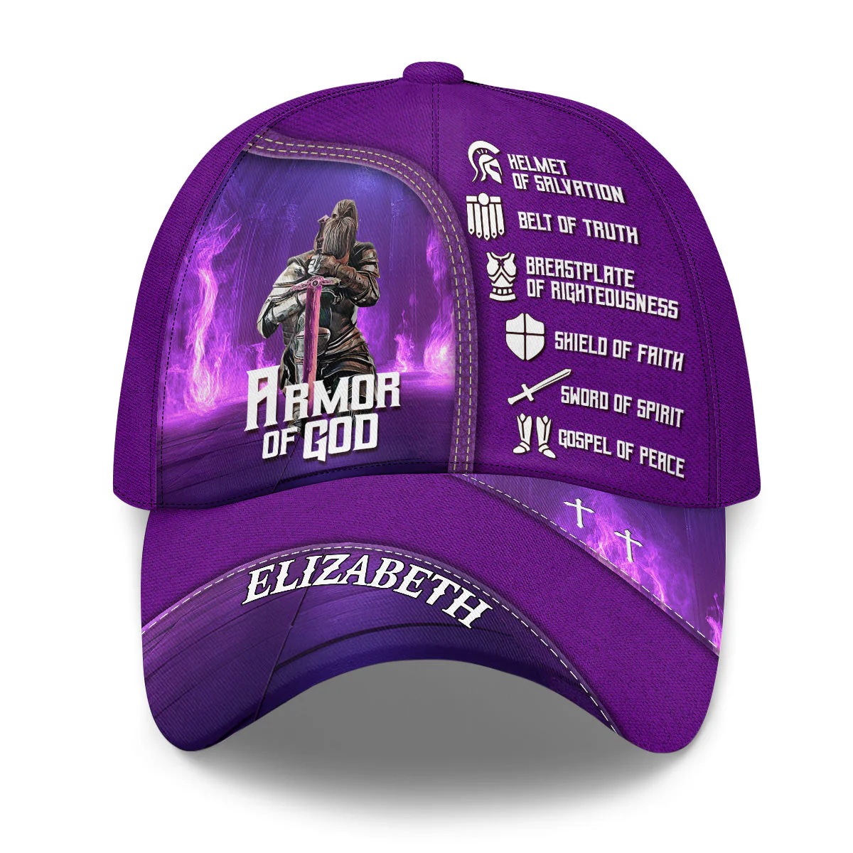 Armor of God - Personalized Classic Cap - Christian Gift For Mom, Grandma BA01