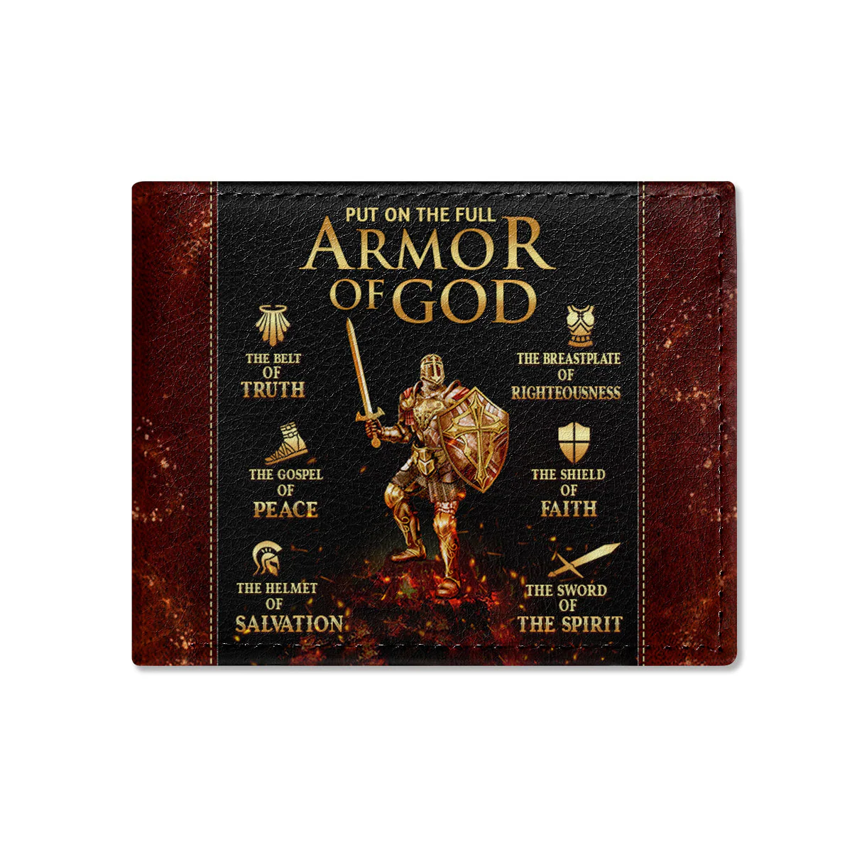 Armor Of God - Personalized Folded Wallet For Men - Image 2