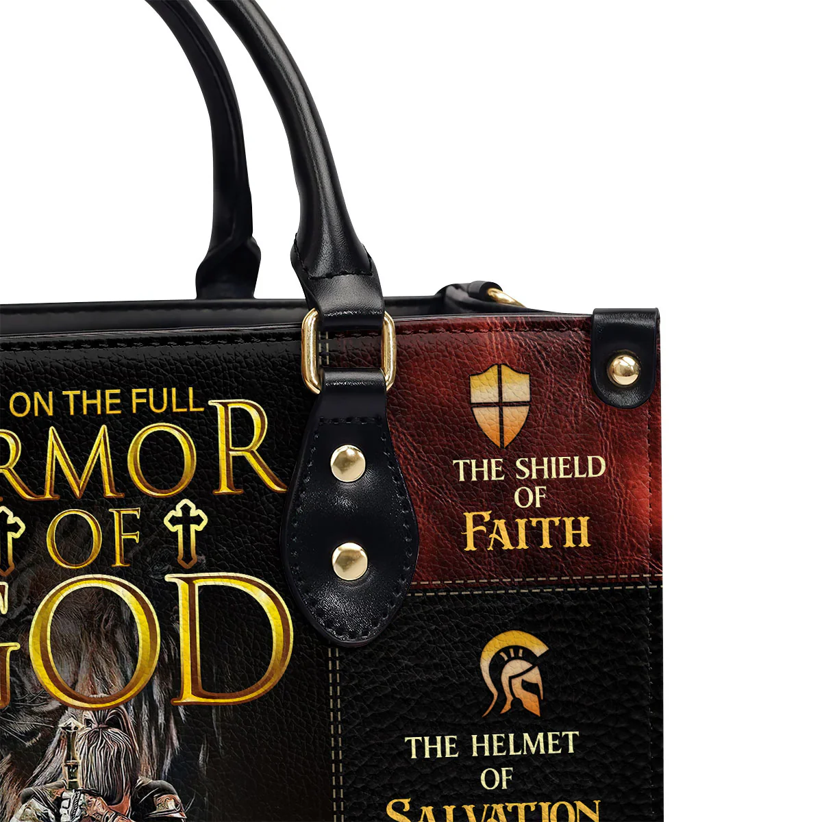 Armor Of God - Personalized Leather Handbag - Image 4