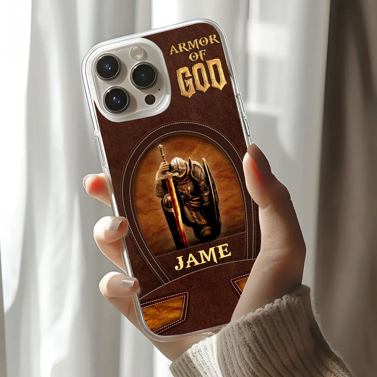 Armor Of God - Personalized Phone Case - Christian Gift BA01 - Image 3