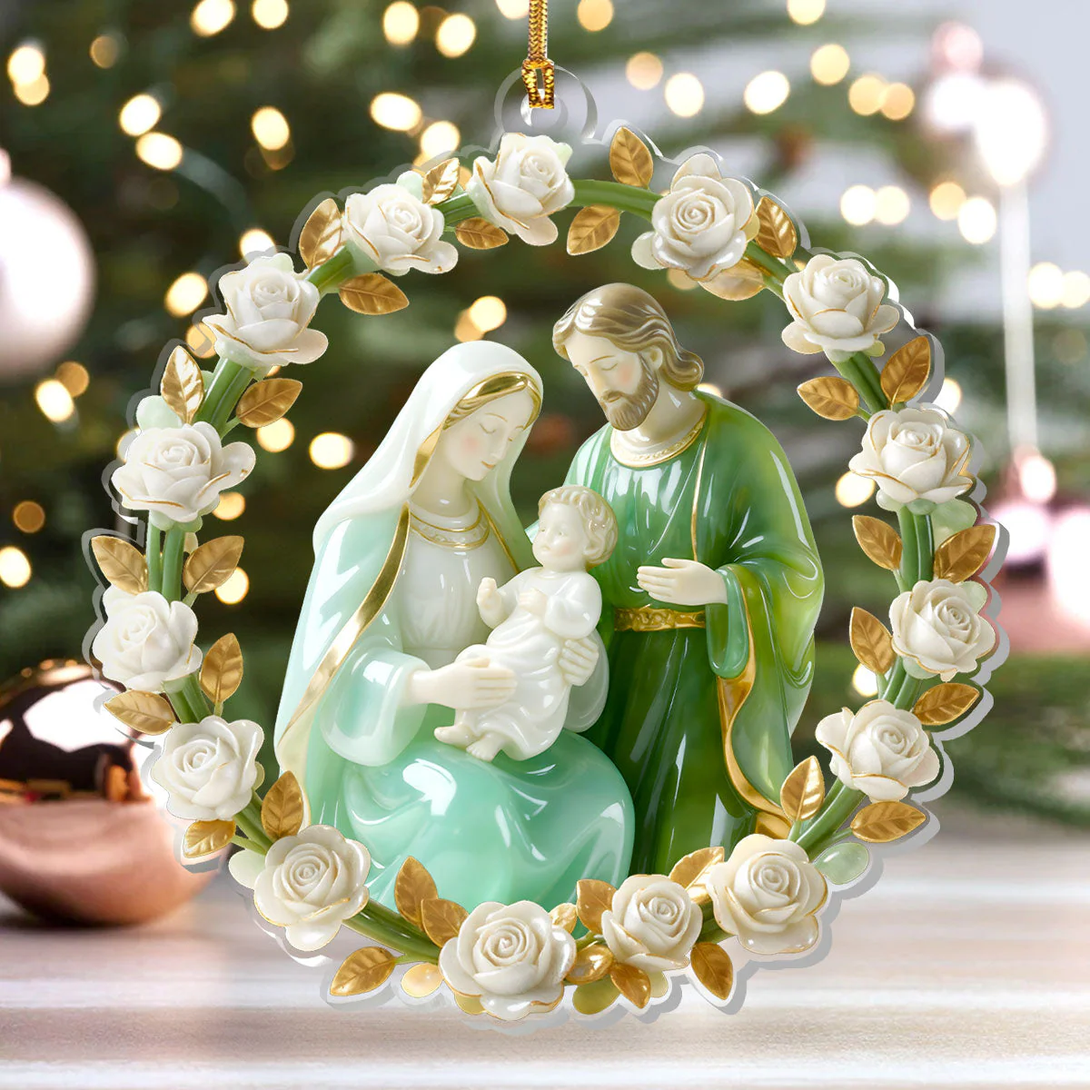 As For Me And My House We Will Serve The Lord - Personalized 1-Layer Acrylic Ornament - Gift For Christmas HL128 - Image 4