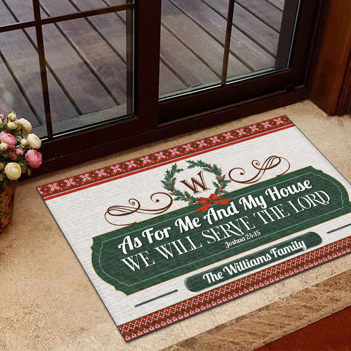 As For Me And My House We Will Serve The Lord - Personalized Doormat TD118 - Image 5