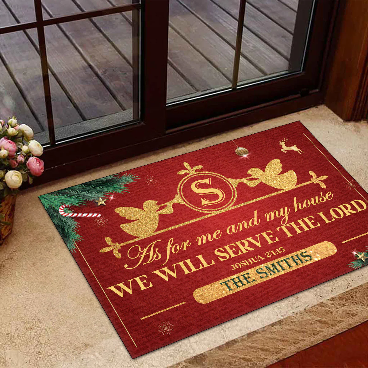 As For Me And My House We Will Serve The Lord - Personalized Doormat TD118 - Image 5