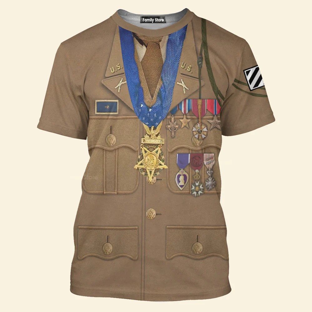 Audie Murphy - 3D TShirts