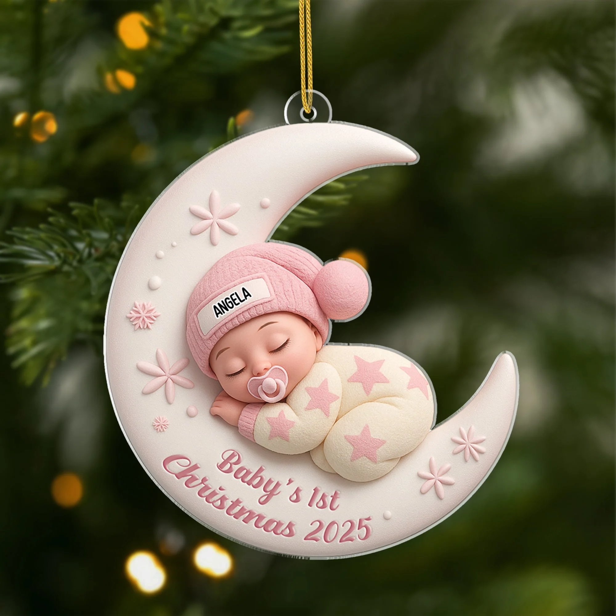 Baby's First Christmas - Personalized Acrylic Ornament - Christmas Gift For Family, Kids NL122