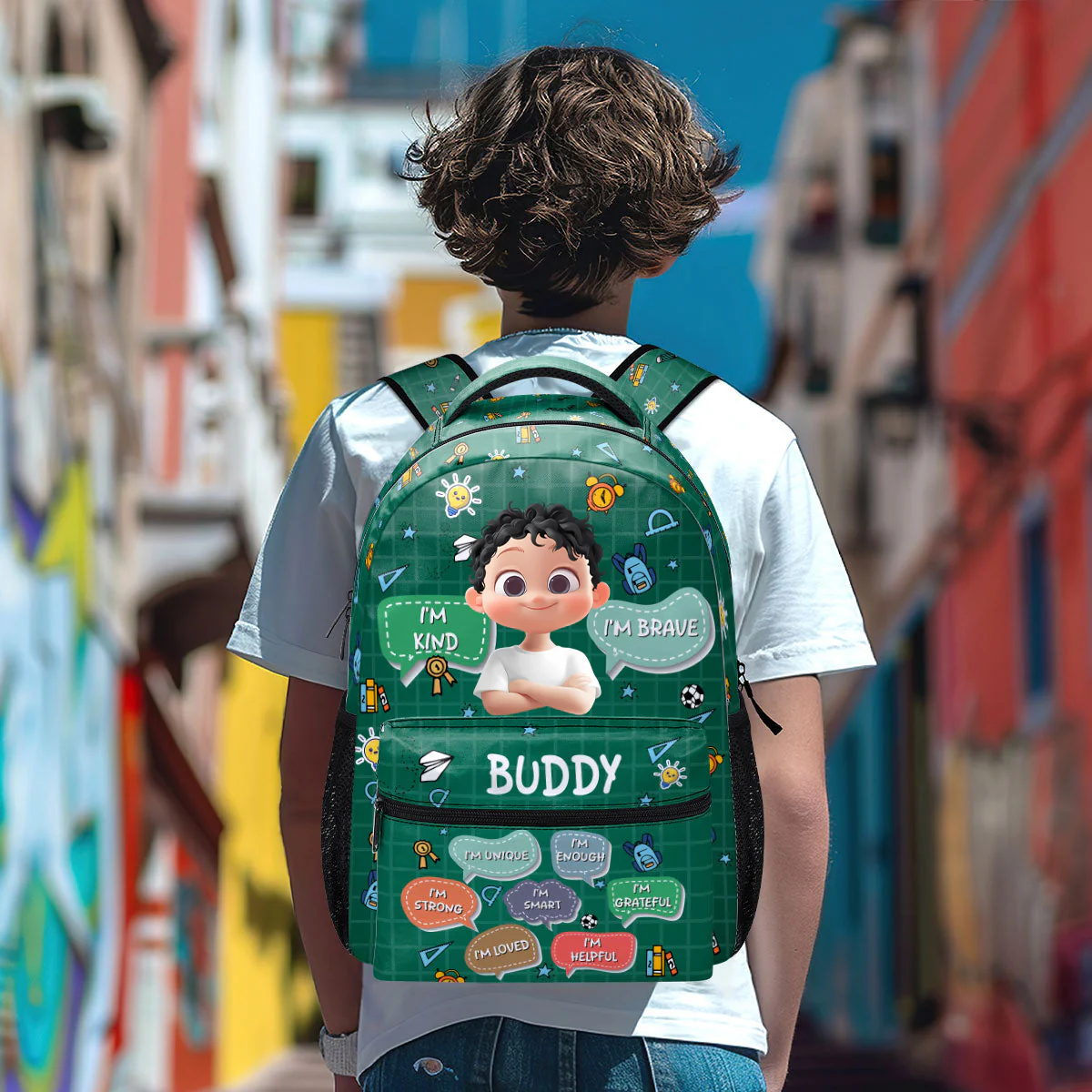 Back To School Affirmation - Personalized Backpack - Gift For Kids | GR29 TD118 - Image 3
