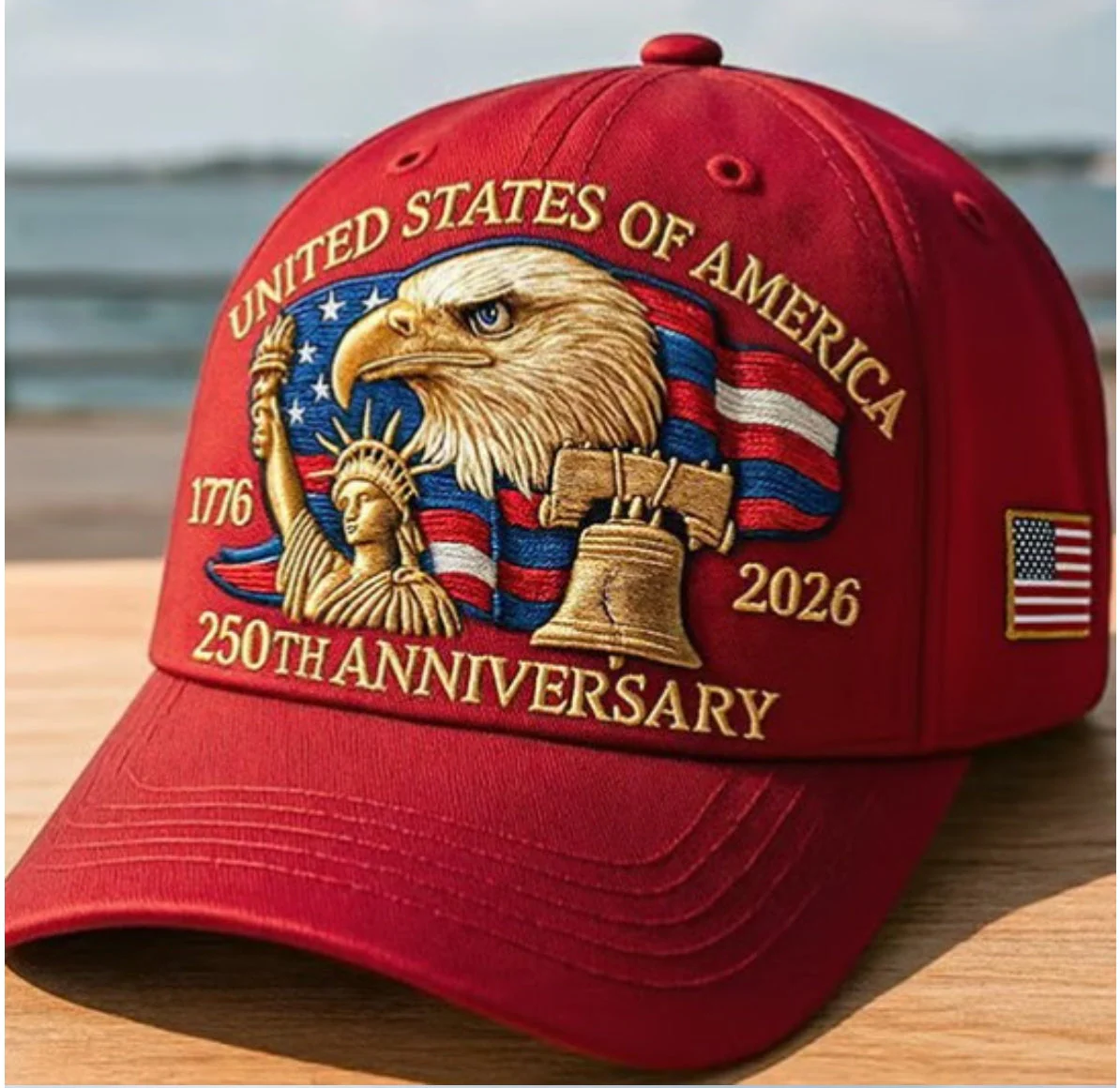 Bald Eagle United States Of America 250th Anniversary - Embroidered Cap - Gift For Patriotic | HN02