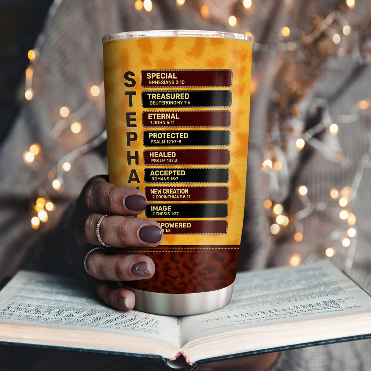 Be Still And Know That I Am God - Personalized Stainless Steel Tumbler - Christian Gift HD95 - Image 3