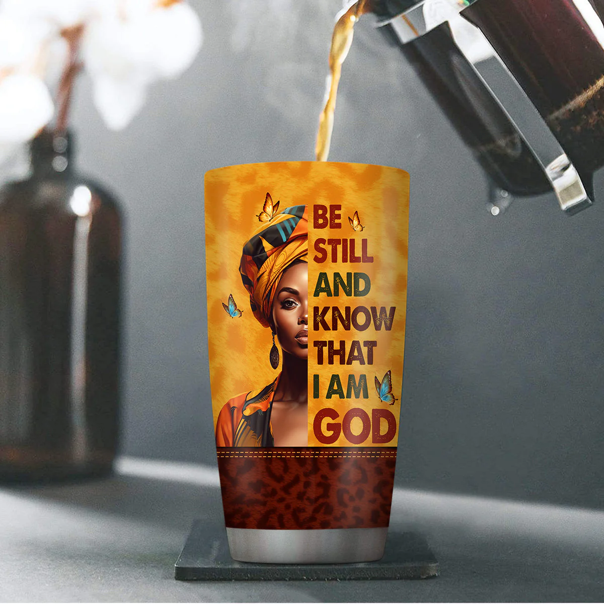 Be Still And Know That I Am God - Personalized Stainless Steel Tumbler - Christian Gift HD95 - Image 4