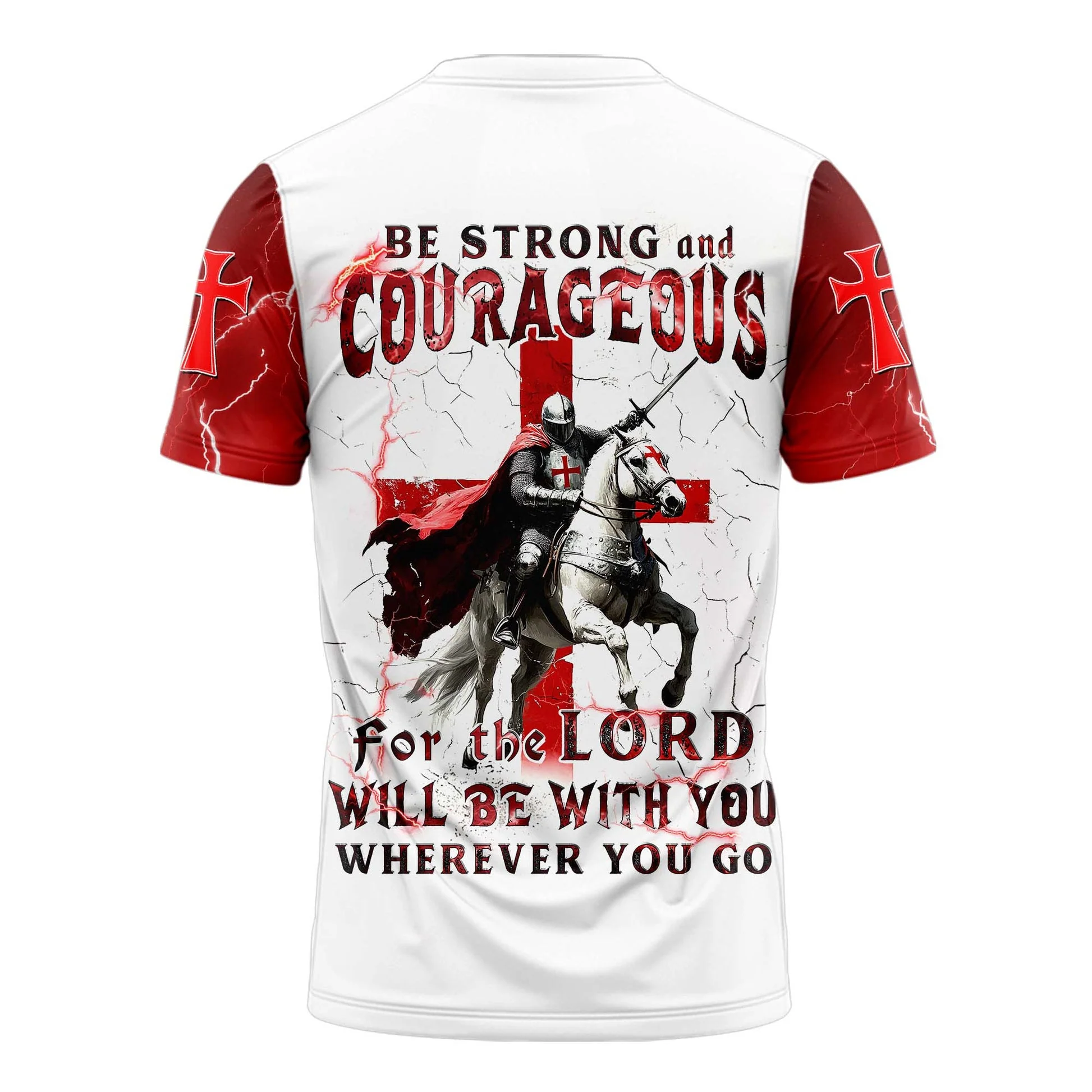 Be Strong And Courageous 3D TShirt - Image 2