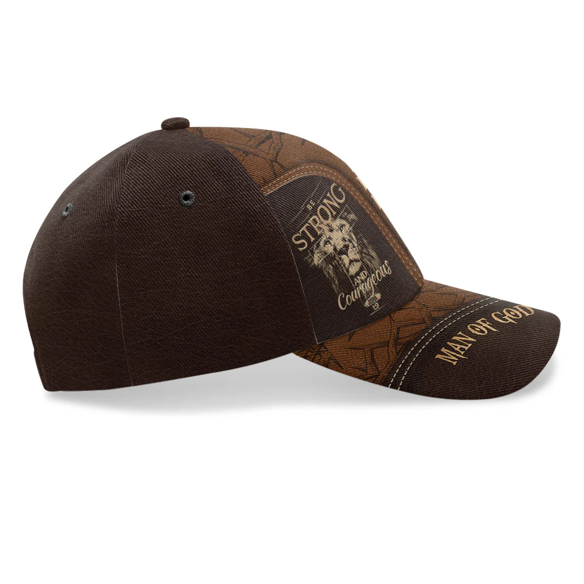 Be Strong And Courageous - Personalized Classic Cap - Christian Gift For Man BA01 - Image 4