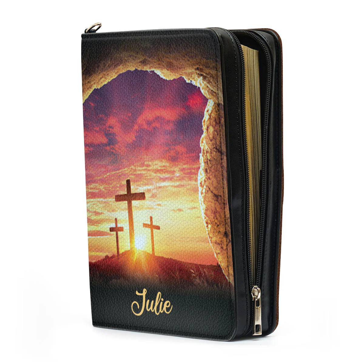 Because He Lives, I Can Face Tomorrow - Scripture Gifts For Women Of God - Personalized Bible Covers - AT4080710 - Image 4