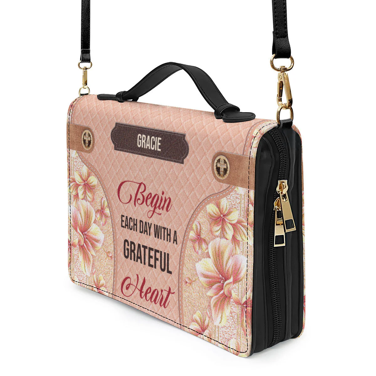 Begin Each Day With A Grateful Heart - Beautiful Personalized Bible Covers - AT4081330 - Image 5