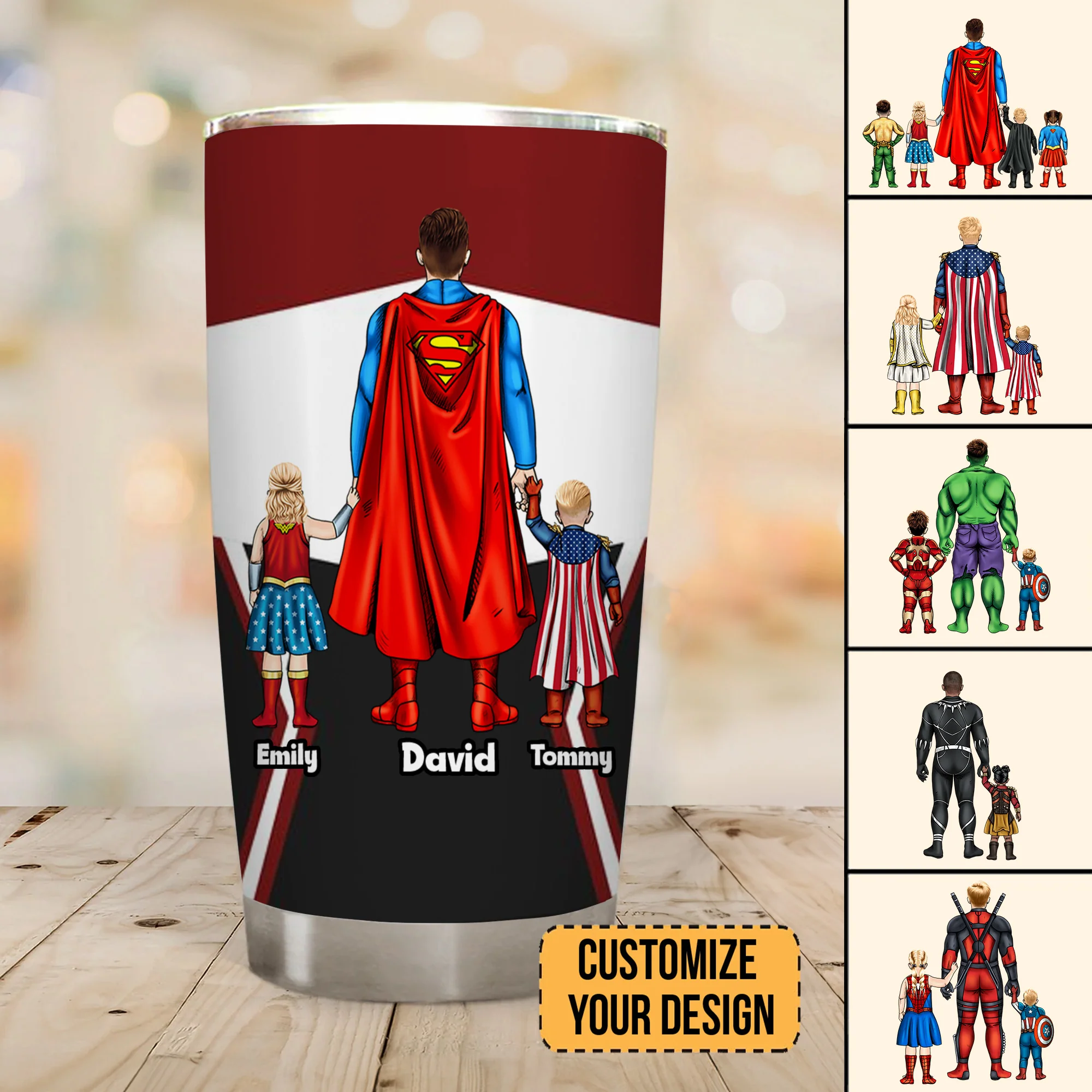 Super Hero Being Dad Is An Hornor Being A Super Dad Is Priceless - Gift For Dad - Personalized Tumbler - CL22 NA94 - Image 2