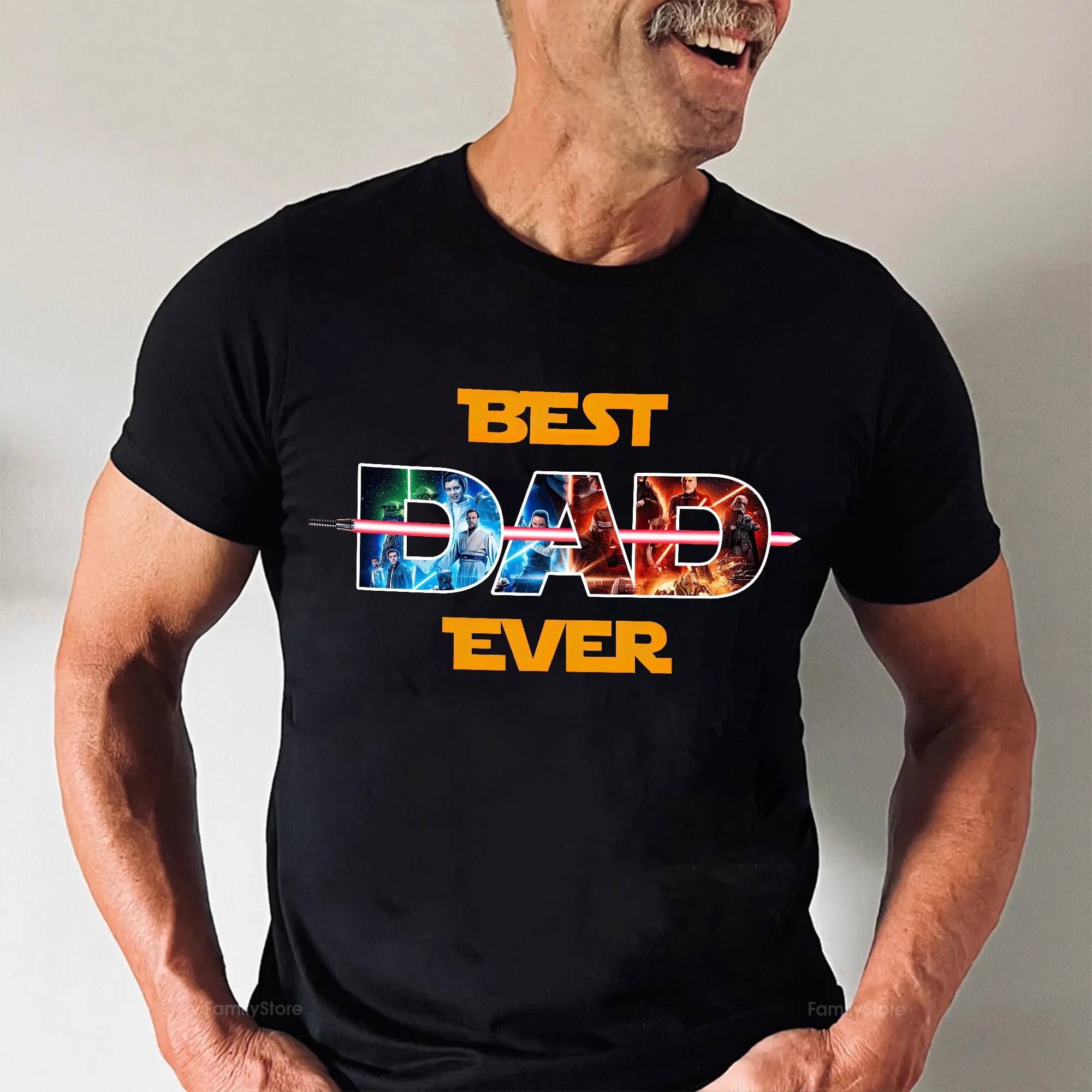 Best Galaxy Dad Ever - Personalized Shirt - Gift for Dad, Grandpa, Husband | CL08 NH96 CU5041727 - Image 5