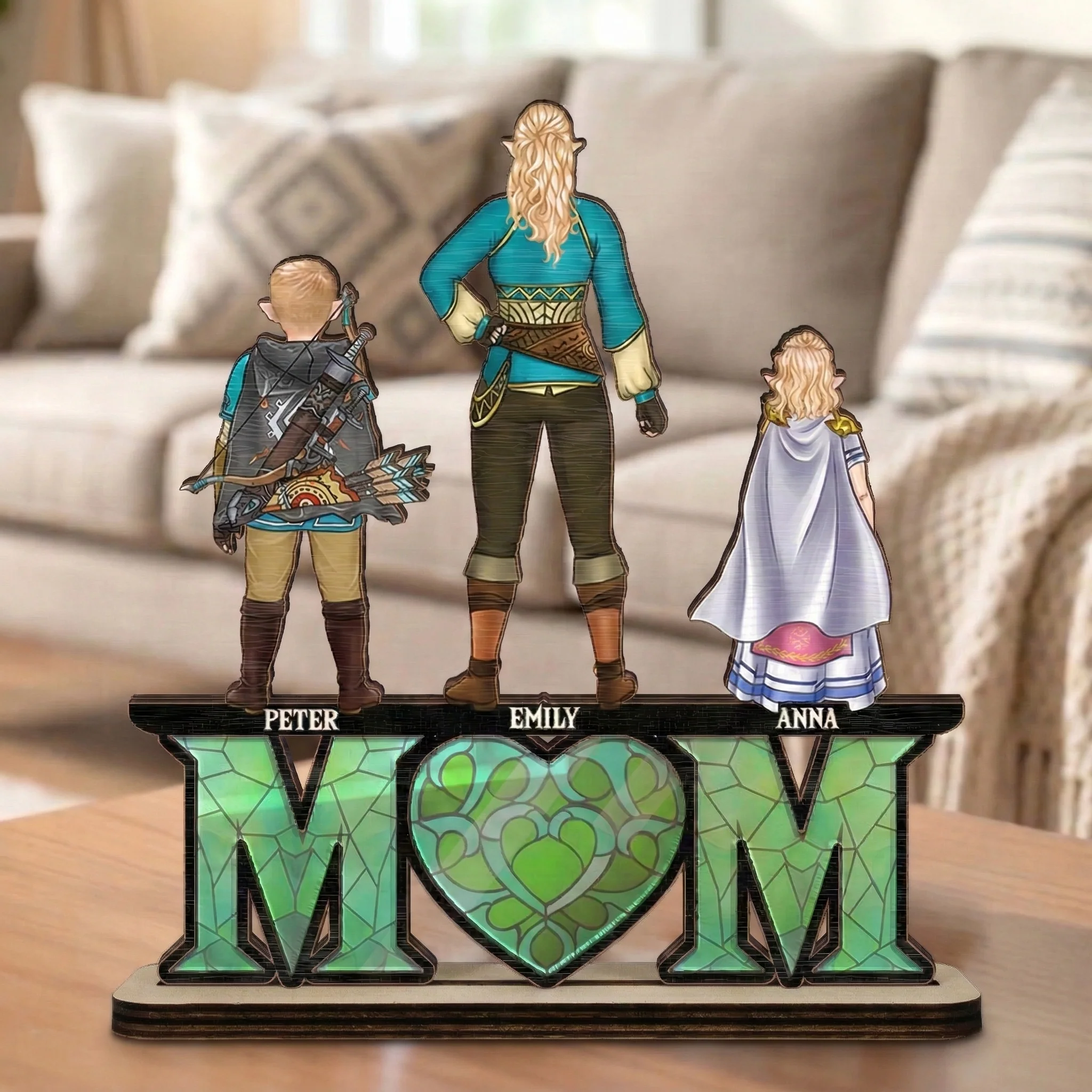 Best LoZd Mom Ever - Personalized Wooden Plaque - Gift For Mom, Grandma | CL07 HN02