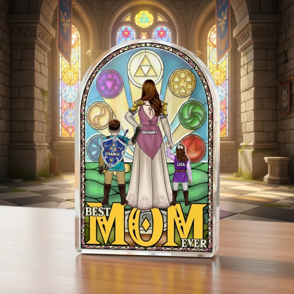 Best Mom Ever Fantasy - Personalized Shape Acrylic Plaque | CL07 HN02