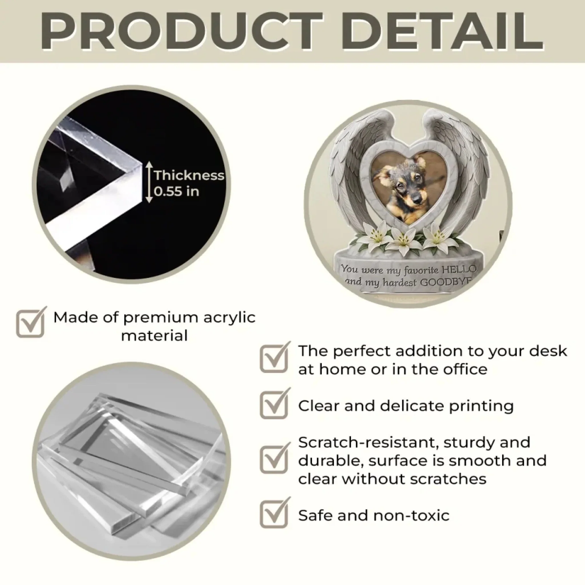 Best Mom Ever Rose & Butterfly - Personalized Shaped Acrylic Plaque - Gift For Mom, Grandma HN02 - Image 6