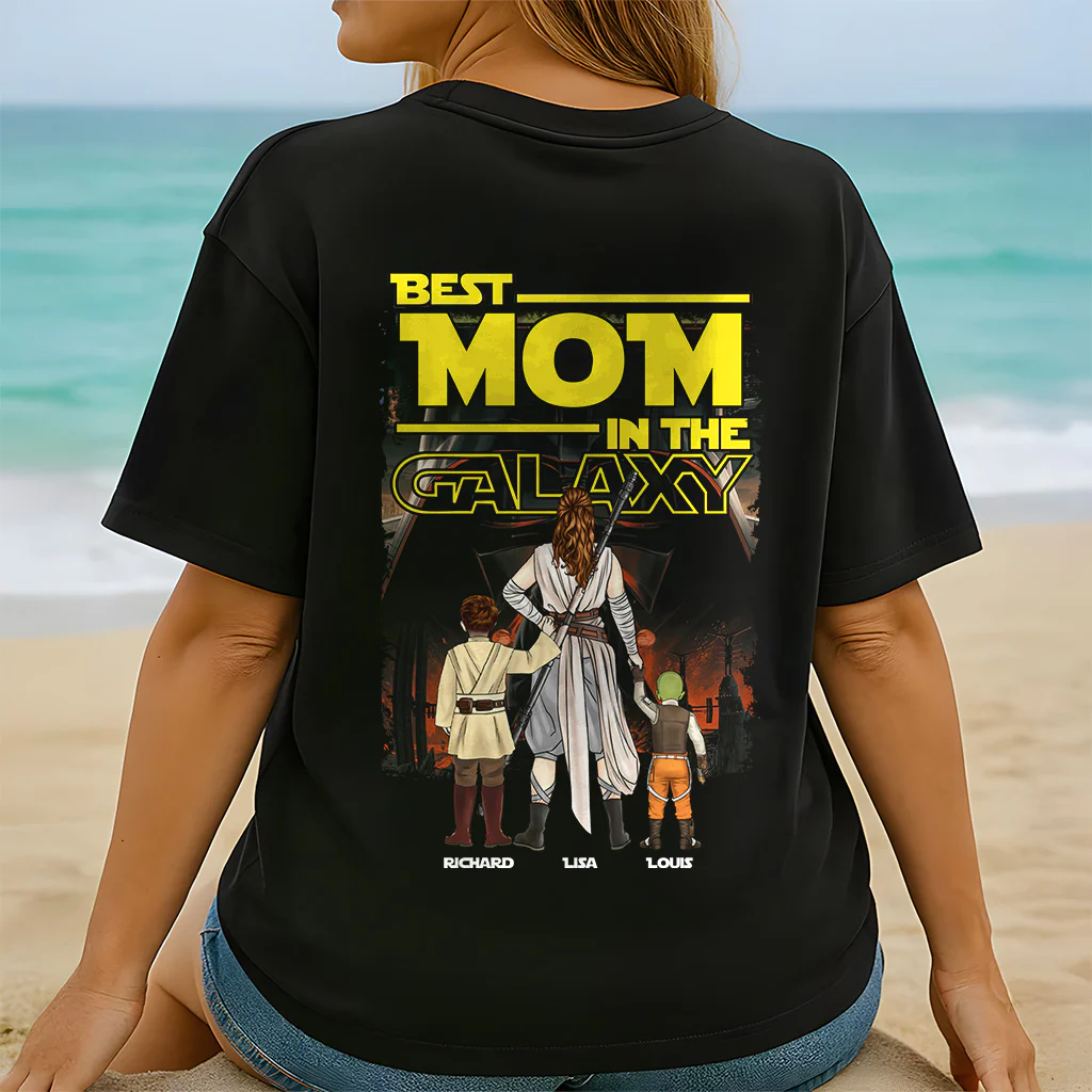 Best Mom In The Galaxy - Personalized Shirt - Gift for Mom, Mother’s day | CL08 NH96 - Image 2