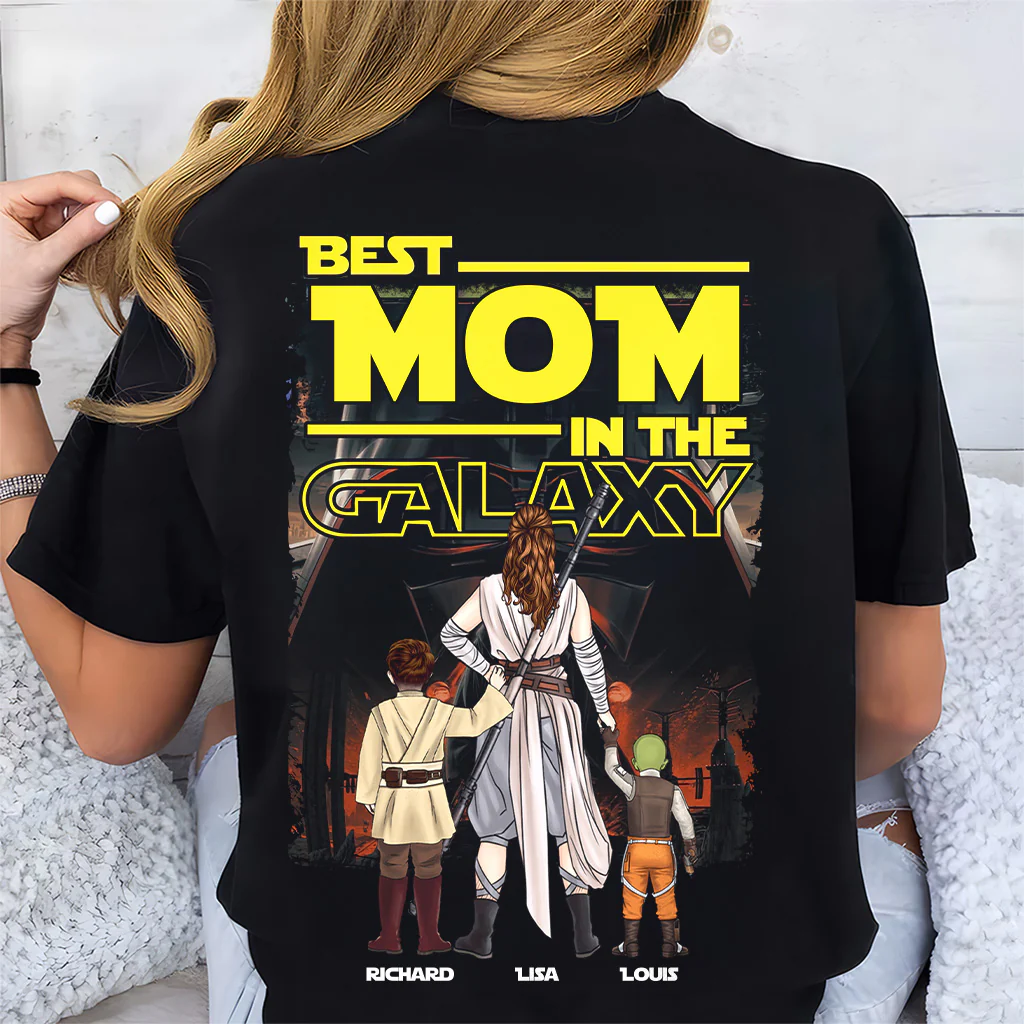 Best Mom In The Galaxy - Personalized Shirt - Gift for Mom, Mother’s day | CL08 NH96 - Image 3