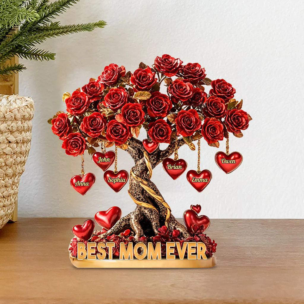 Best Mother Ever - Personalized Shaped Acrylic Plaque - Gift For Mom, Grandma HN02 - Image 3