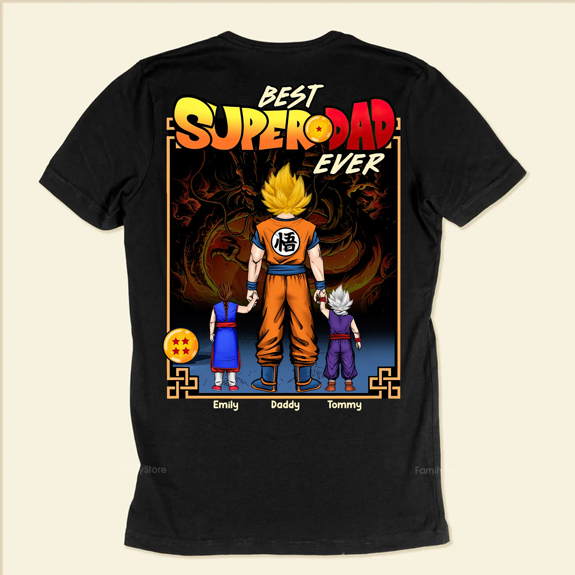 Best Super Dad Ever - Personalized Shirt - Gift for Dad, Grandpa, Husband | CL03 NH96 - Image 5