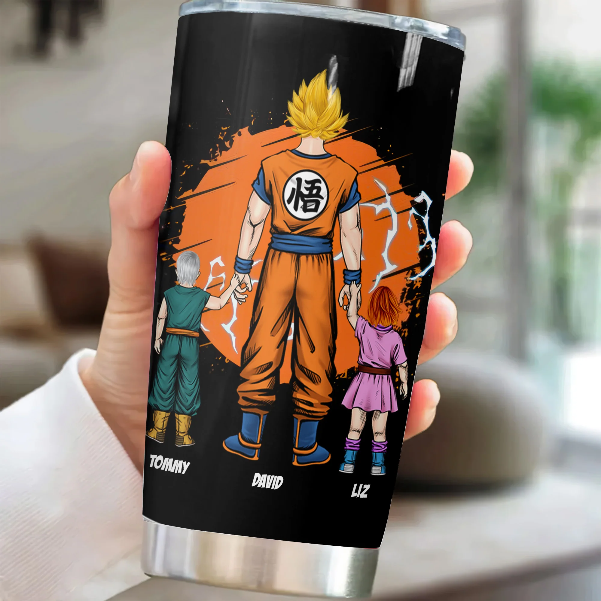 Best Super Dad Ever - Personalized Tumbler - Gift for Dad, Grandpa, Husband | CL03 NH96 CU5041620 - Image 3