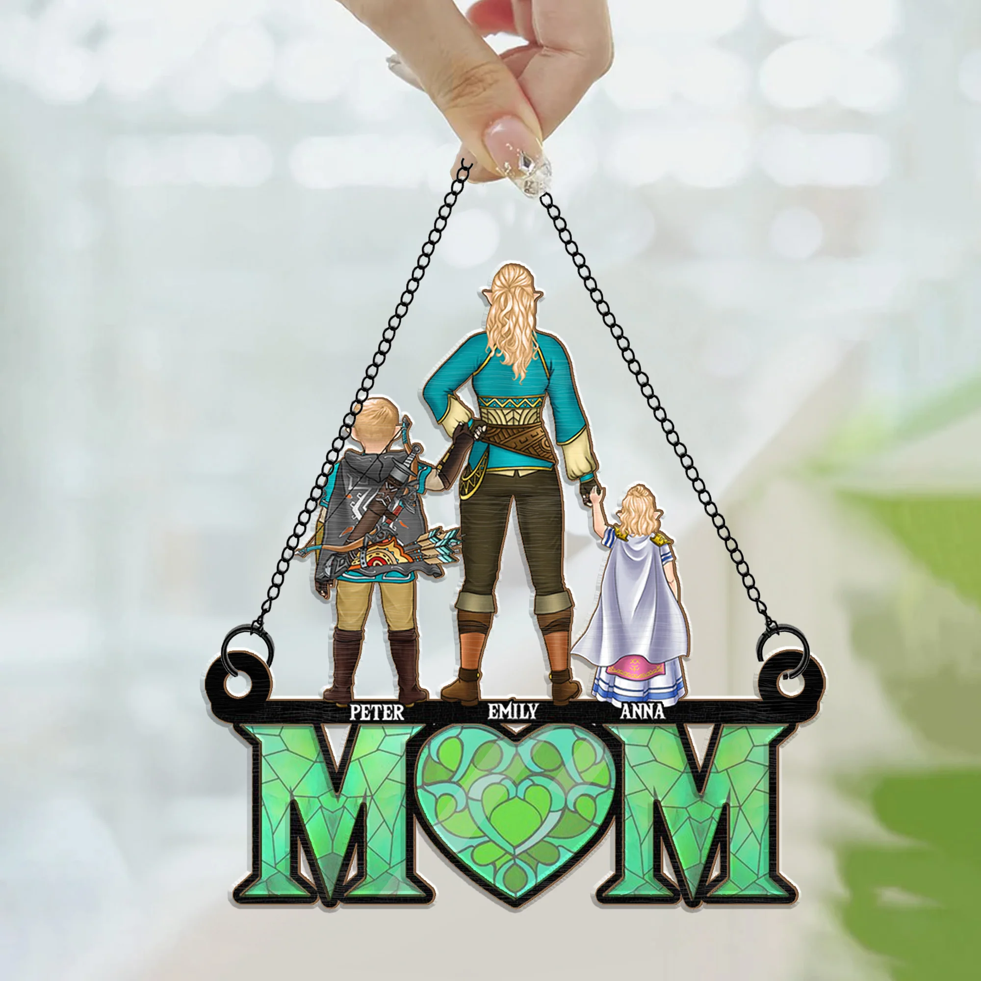 Best Zelda Mom Ever - Gift For Mother - Window Hanging Window Hanging Suncatcher Ornament - CL07 NH96