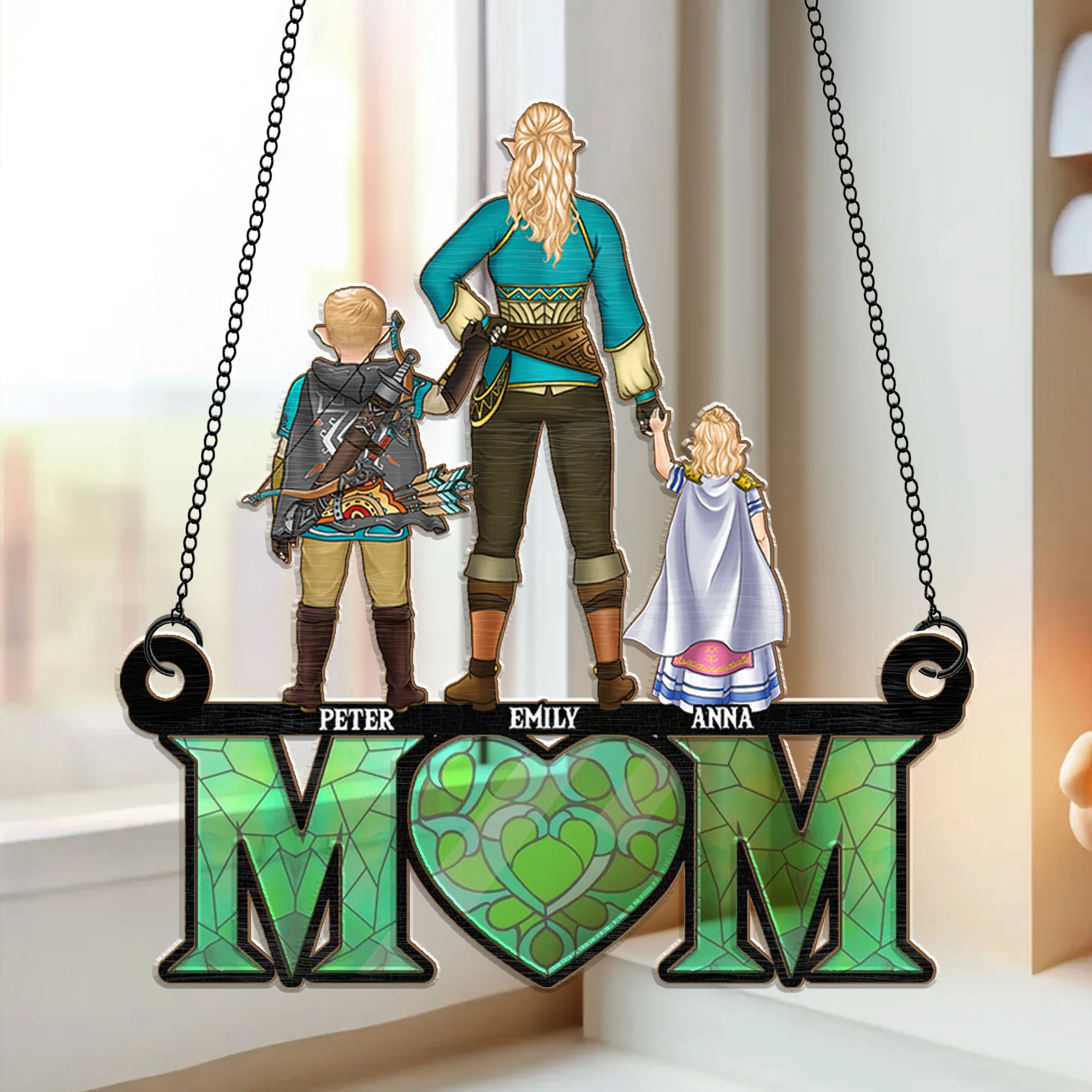 Best Zelda Mom Ever - Gift For Mother - Window Hanging Window Hanging Suncatcher Ornament - CL07 NH96 - Image 2