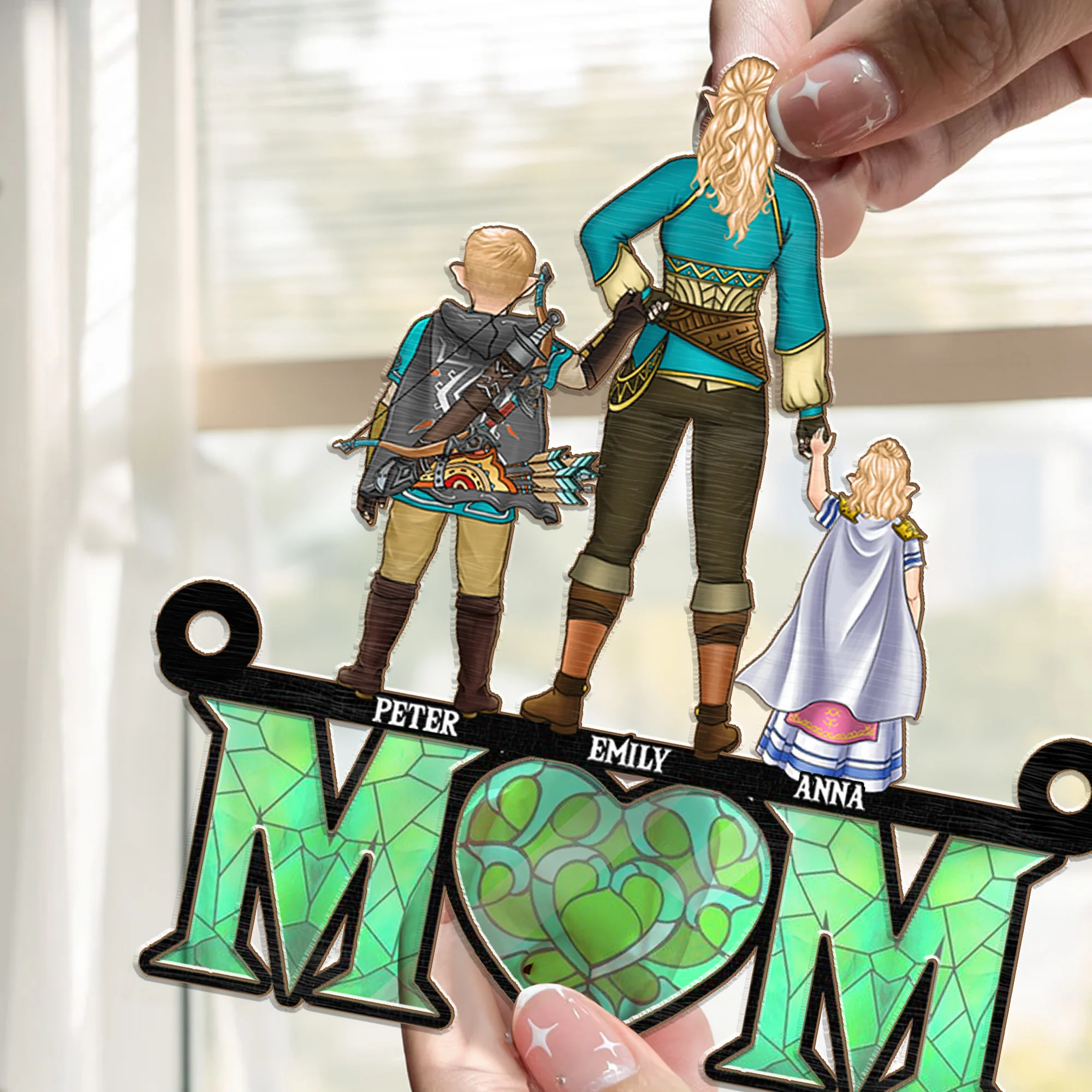 Best Zelda Mom Ever - Gift For Mother - Window Hanging Window Hanging Suncatcher Ornament - CL07 NH96 - Image 3