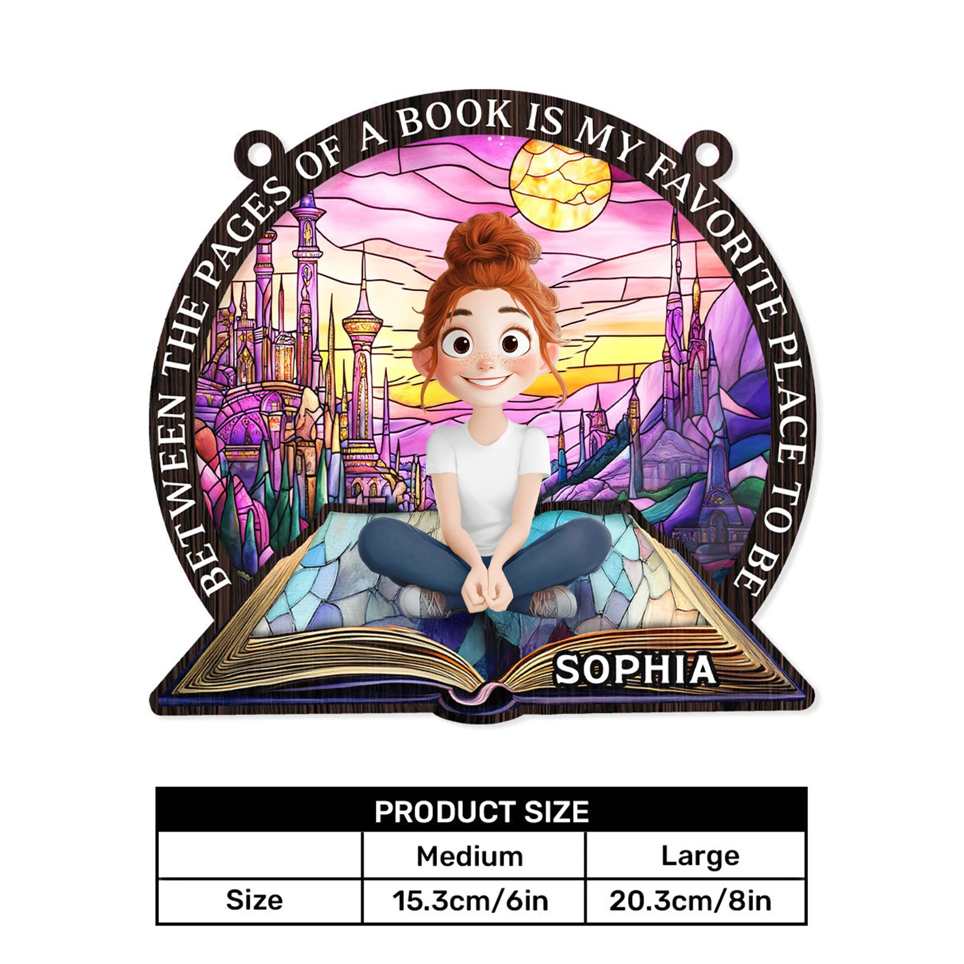 Between The Pages - Personalized Window Hanging Suncatcher | CLP15 - Image 6