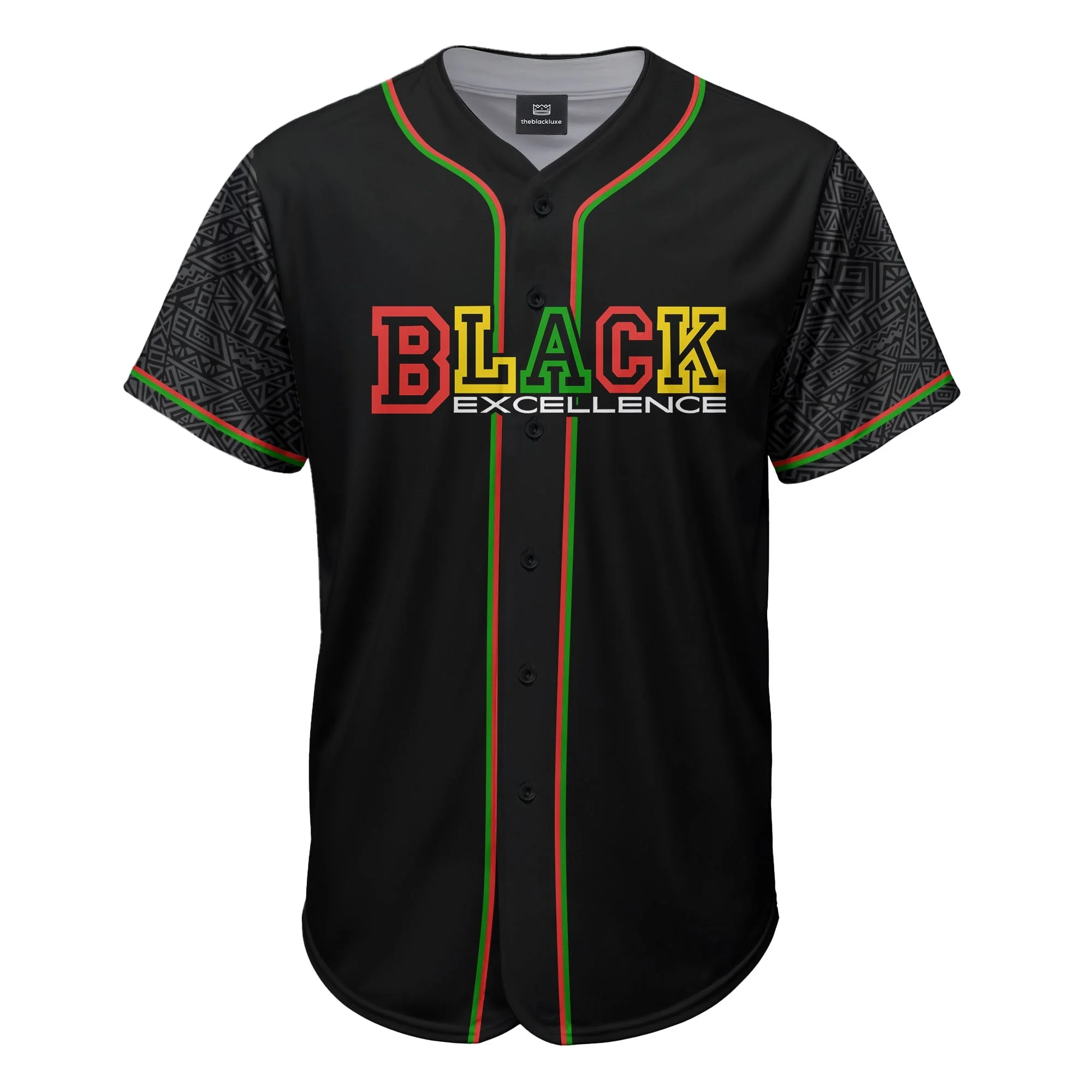 Black Excellence Today “Blackity Black” - African American Baseball Jersey - Gift for Black Dad, Grandpa, Husband - Image 3