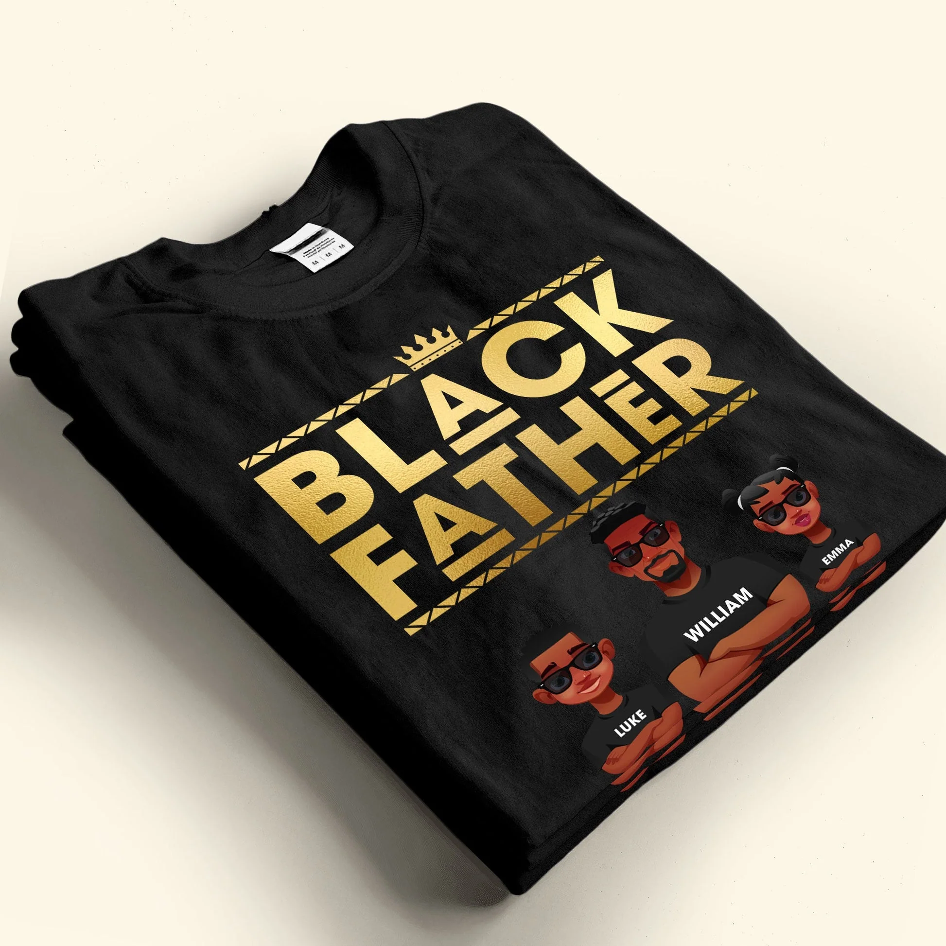 Black Father King Dope Dad - Personalized Shirt - Gift For Dad, Fathers Day, African American - CL50 NA94 - Image 3