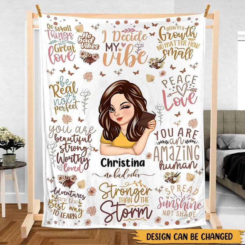 Black Girl Inspiration - Personalized Blanket - Gift For Her | CLGOD04 HL128