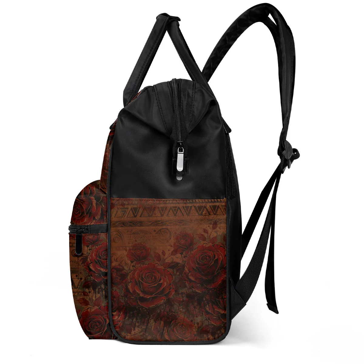 Black Girl Magic Afro Map - Personalized Duckbilled Backpack  – Gift for African American Women HH01 - Image 2