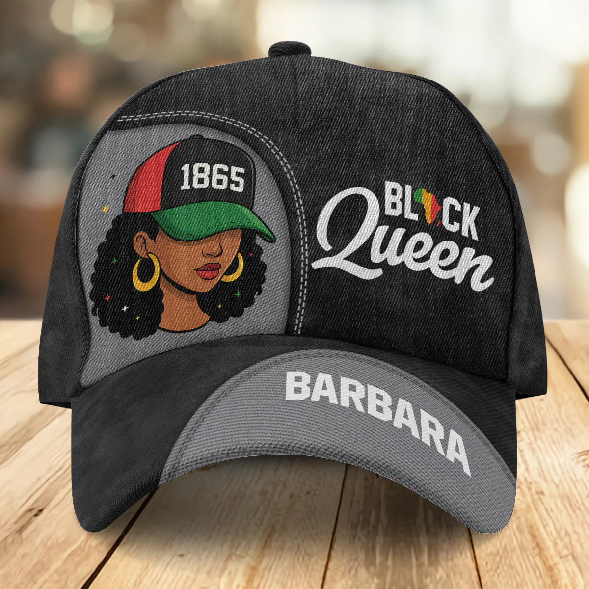 Black Juneteenth Queen - Personalized Classic Cap - Juneteenth, Black Pride | YMQ