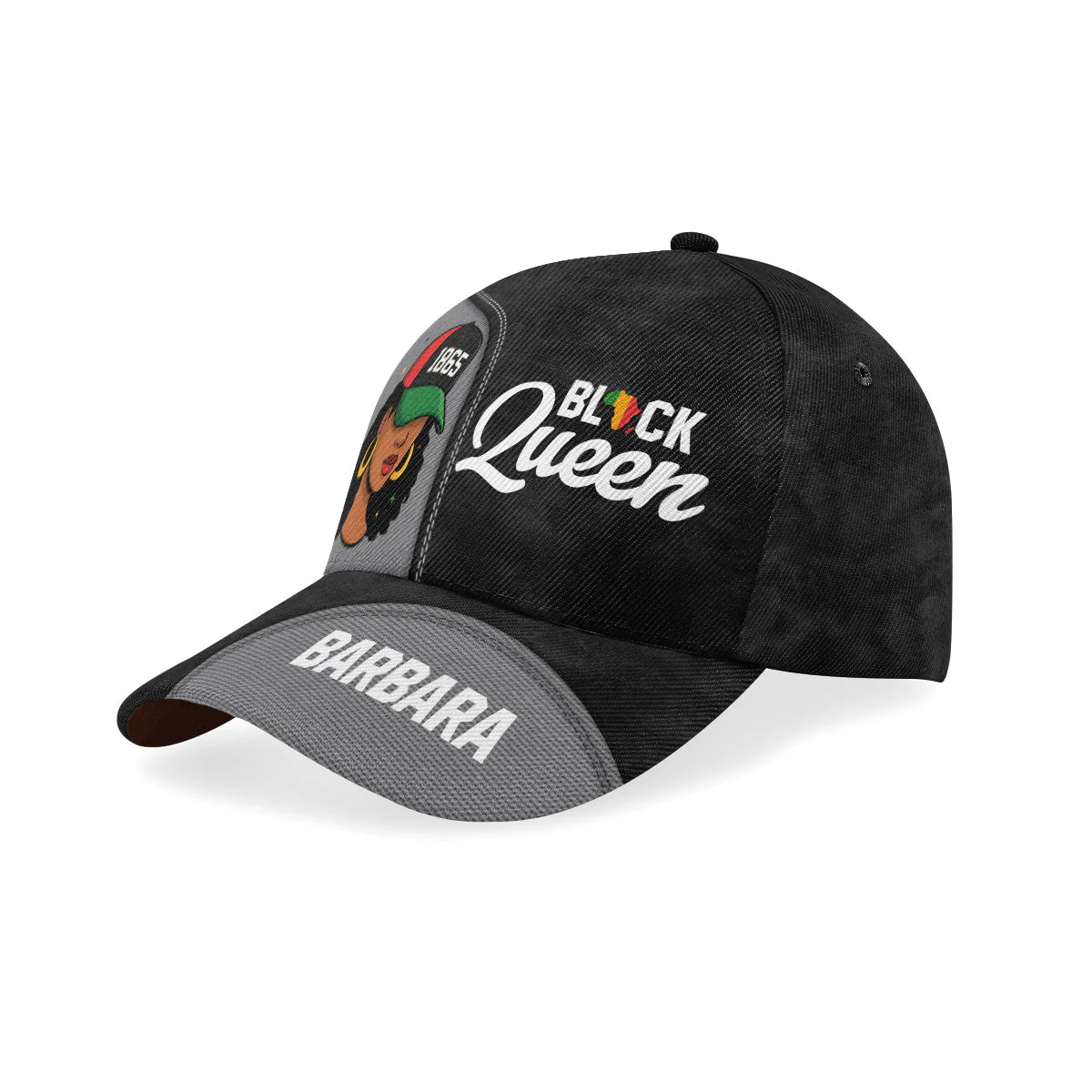 Black Juneteenth Queen - Personalized Classic Cap - Juneteenth, Black Pride | YMQ - Image 3