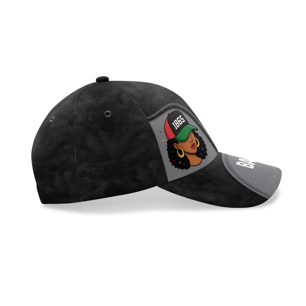Black Juneteenth Queen - Personalized Classic Cap - Juneteenth, Black Pride | YMQ - Image 5