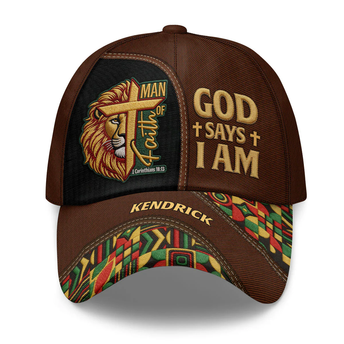 Black Man Of Faith - Personalized Classic Cap - Christian Gift For African Man BA01 - Image 3