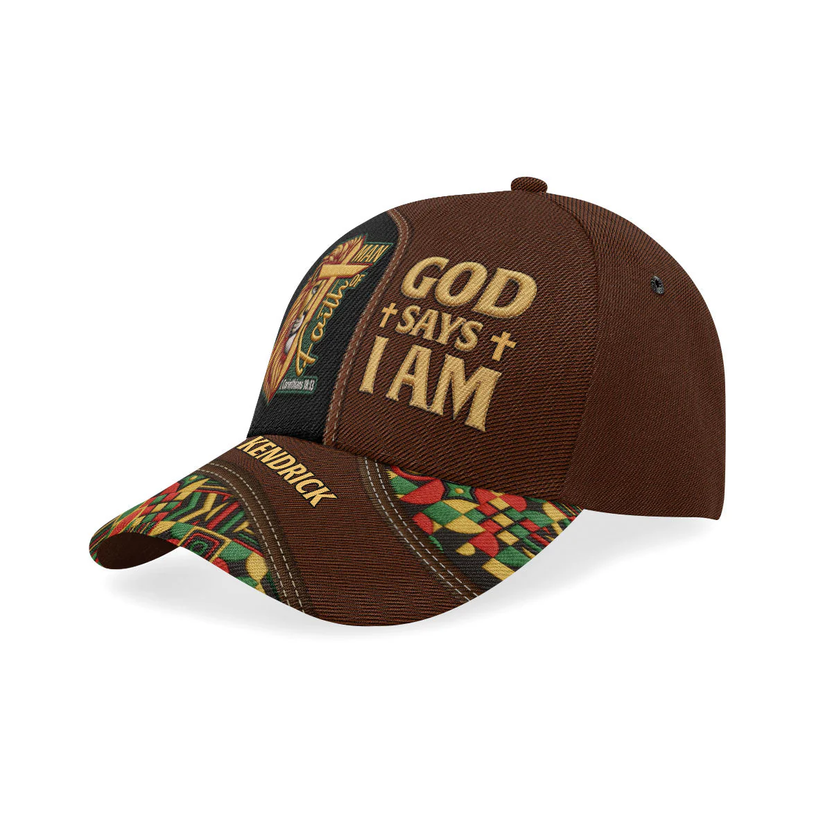 Black Man Of Faith - Personalized Classic Cap - Christian Gift For African Man BA01 - Image 4