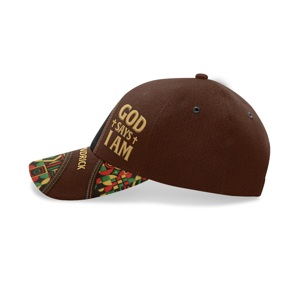 Black Man Of Faith - Personalized Classic Cap - Christian Gift For African Man BA01 - Image 5