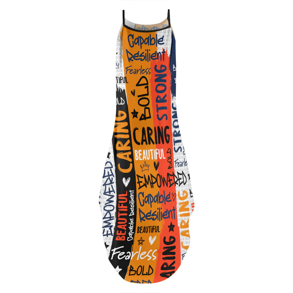 Black Queen Graffiti Style - Personalized Maxi Dress | HN02 - Image 3