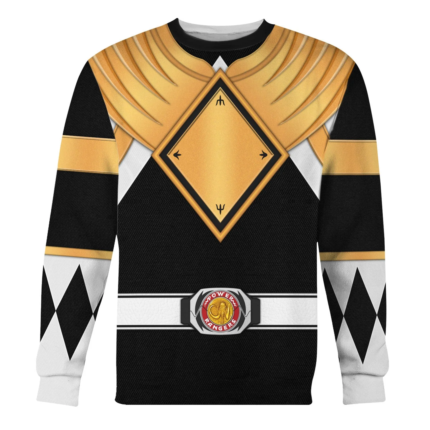 Black Ranger Dragon Shield  Mighty Morphin Power Ranger - Hoodie Set, Sweatshirt, Sweatpants PRHS24 - Image 5