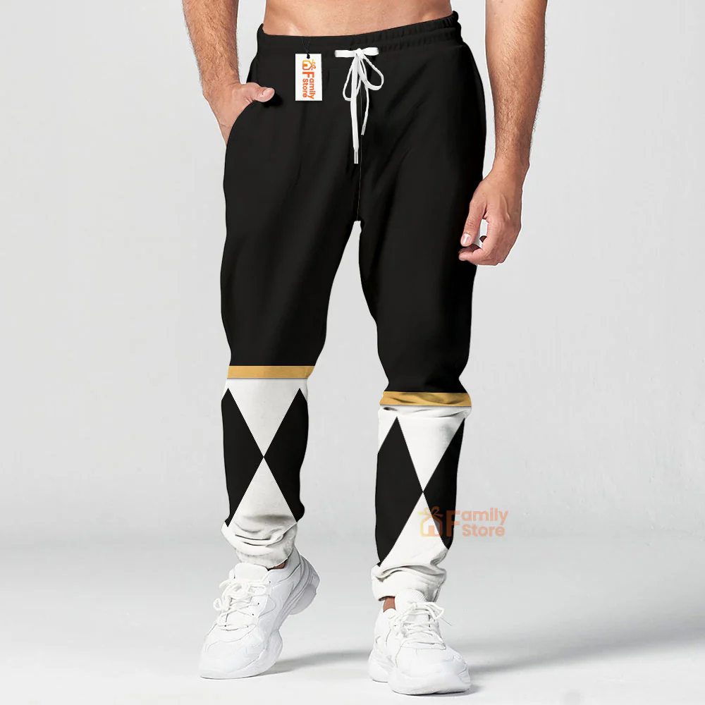 Black Ranger Dragon Shield  Mighty Morphin Power Ranger - Hoodie Set, Sweatshirt, Sweatpants PRHS24 - Image 8