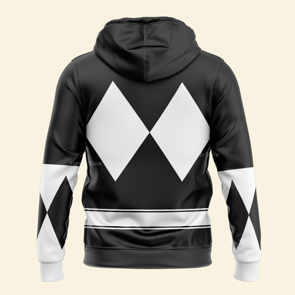 Black Ranger Mighty Morphin The Movie (1995) C1 - Hoodie Set, Sweatshirt, Sweatpants PRHS89 - Image 5